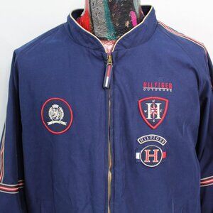 Tommy Hilfiger Outdoors Mens Classic Outerwear Jacket Blue Size 2XL